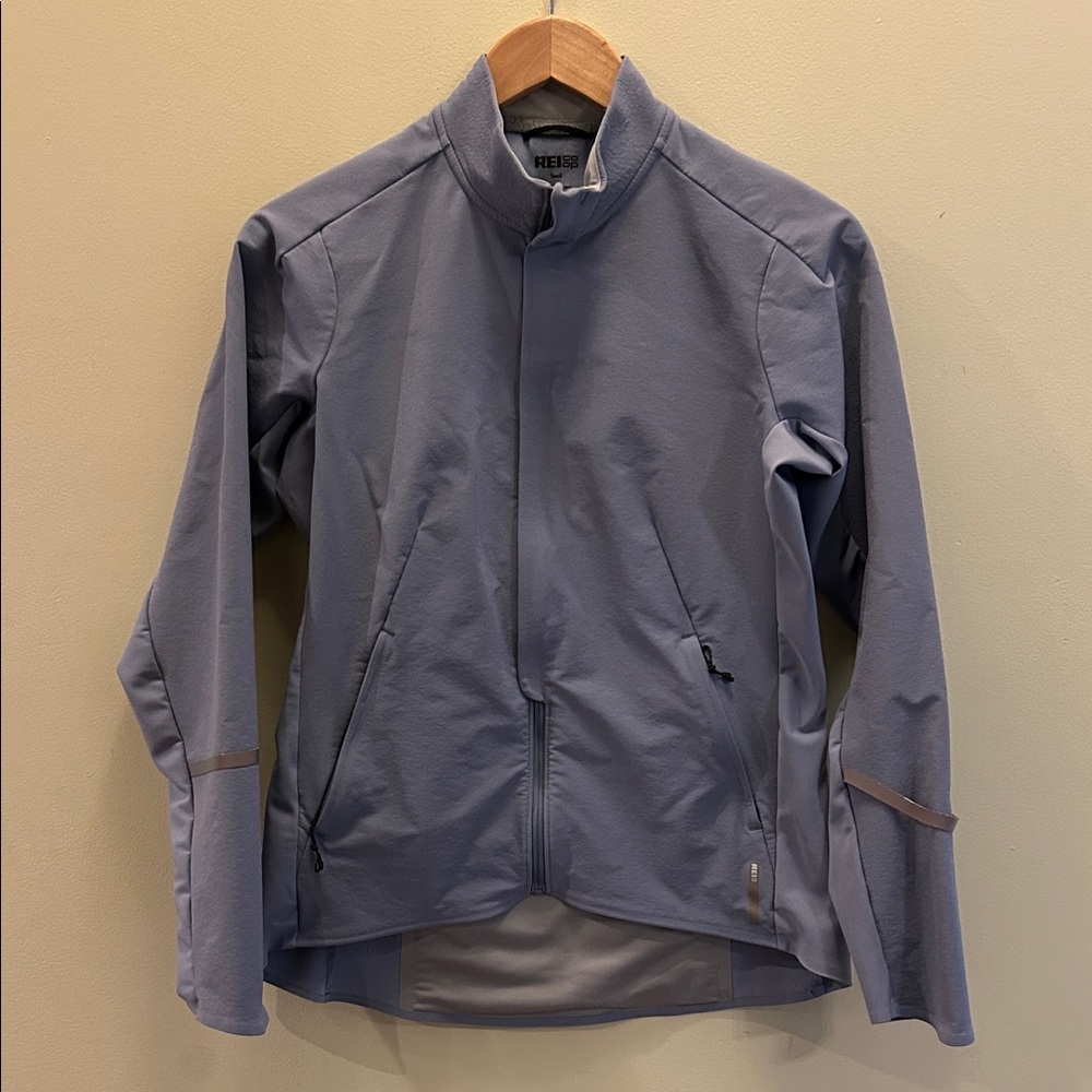 REI Co-op women’s Junction hybrid cycling jacket soft-shell rain windproof-